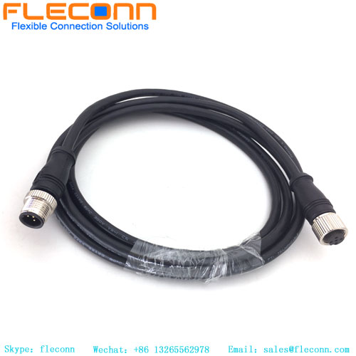 M12 5 Pin B-Coded Cable，Male To Female IP67 Waterproof Cable