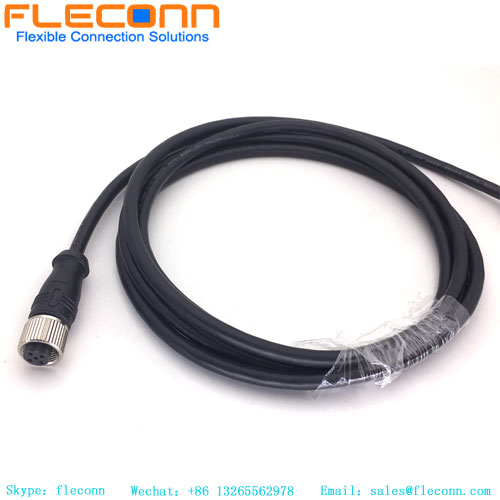 M12 5P B-coded Female Straight Connector Cable
