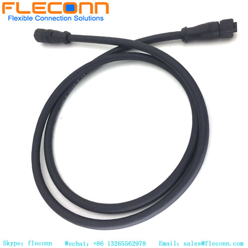 M12 5-Pin Female Plastic Nut Waterproof Cable