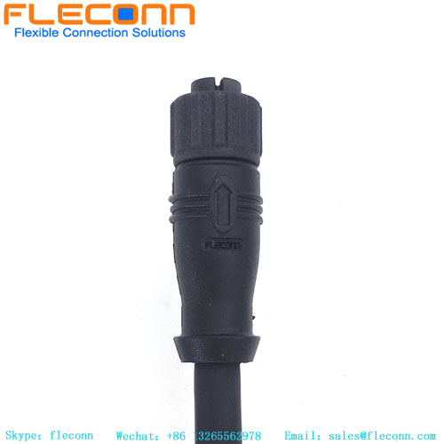 M12 5-Pin Female Plastic Nut Waterproof Cable
