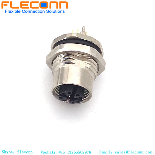 M12 X-Coded Panel Mount Connector M12 X-Coded Panel Mount Connector