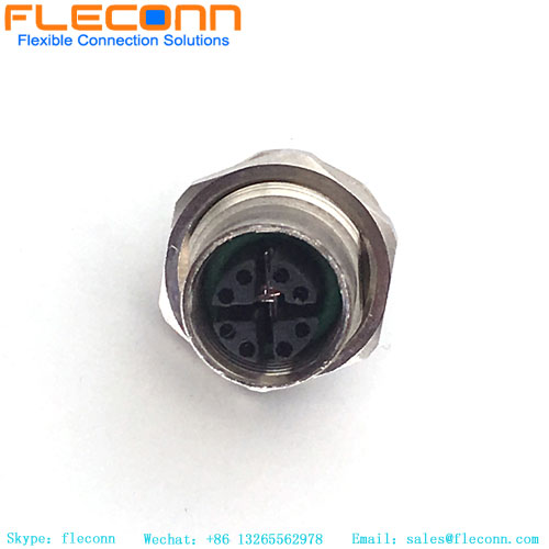 M12 8 Pos X-coded Female Ethernet Connector M12 8 Pos X-coded Female Ethernet Connector
