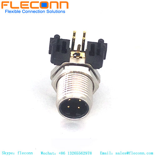 M12 A-Code 12 Pole 90 Degree Panel Mount Connector M12 A-Code 12 Pole 90 Degree Panel Mount Connector