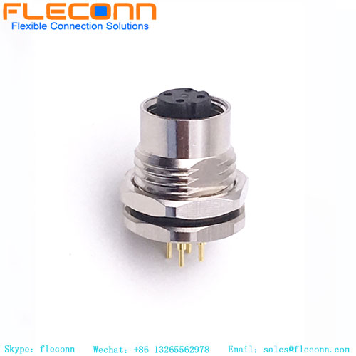 M12 4 Pin Connector Panel Mount M12 4 Pin Connector Panel Mount