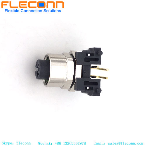 M12 Front Lock Panel Mount Connector M12 Front Lock Panel Mount Connector