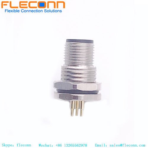 M12 5 Pin PCB Panel Connector M12 5 Pin PCB Panel Connector