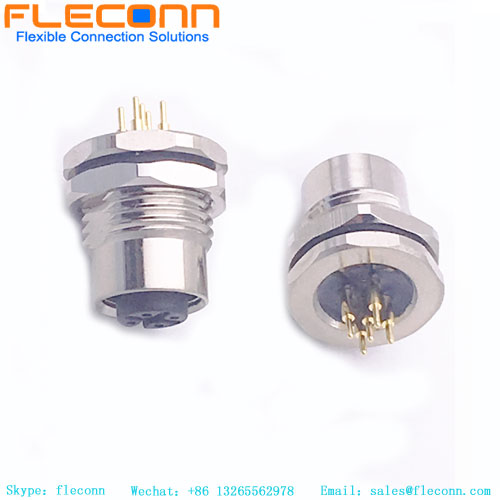 M12 Waterproof Panel Mount Connector M12 Waterproof Panel Mount Connector