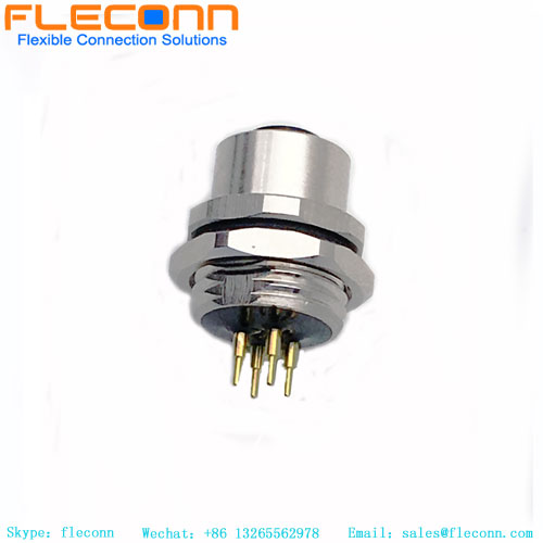 M12 4 Pin Panel Mount Connector M12 4 Pin Female Panel Connector