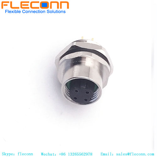 M12 Female Panel Mount Connector M12 Female Panel Mount Connector