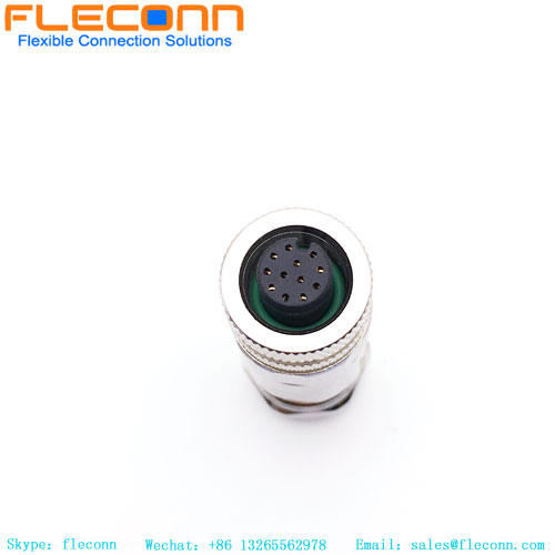 M12 12 Pole A-coded Female Connector M12 12 Pole A-coded Female Connector