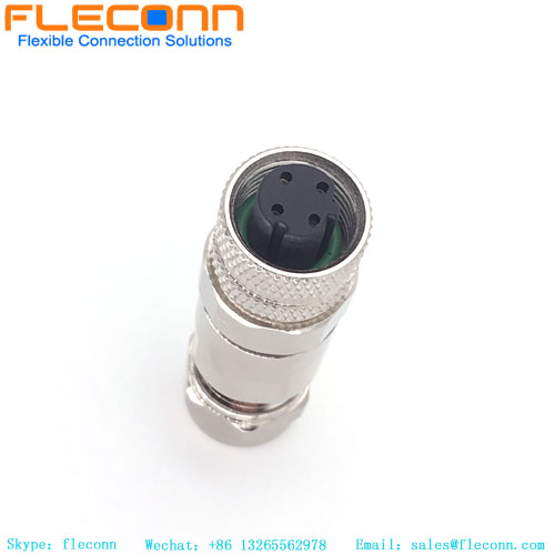 M12 4 Pin Female Assembled Connector M12 4 Pin Female Assembled Connector