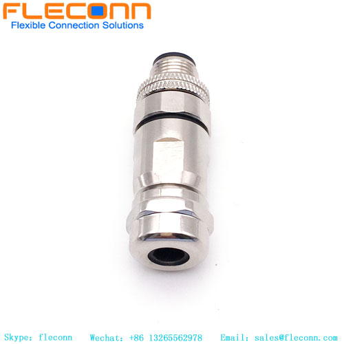 M12 A-coded Metal Shield Connector M12 A-coded Metal Shield Connector