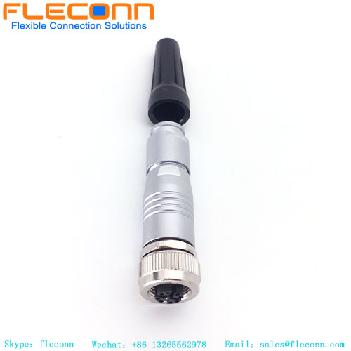 M12 X-Coded 8 Pin Female Metal Shell Connector M12 X-Coded 8 Pin Female Metal Shell Connector