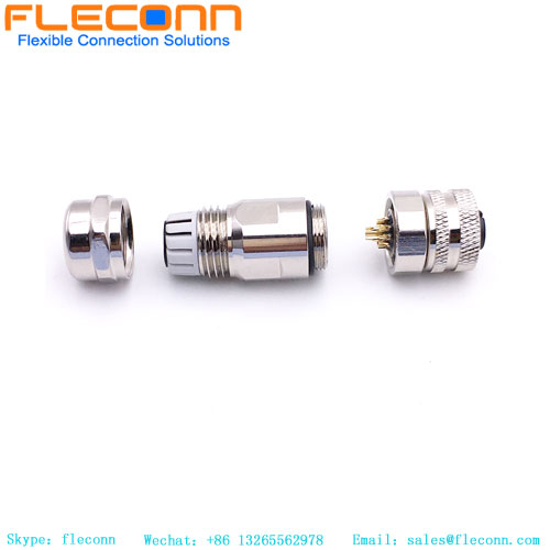 M12 A-Coded Metal Assembled Plug M12 A-Coded Metal Assembled Plug