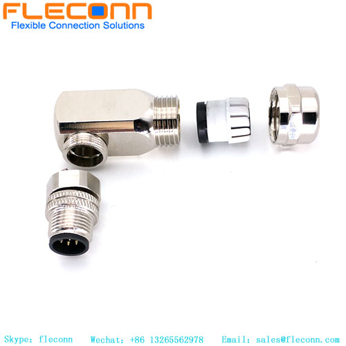 M12 12 Pole Male 90 Degree Connector M12 12 Pole Male 90 Degree Connector