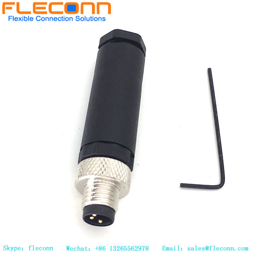 M8 Connector 3 Pin, Male, Field Wireable M8 Connector 3 Pin, Male, Field Wireable