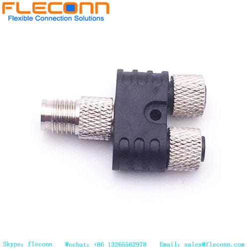 M8 4P Y Type Male To Female Connector
