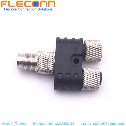 M8 4P Y Type Male To Female Connector