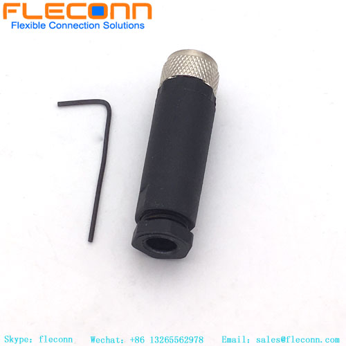 M8 4 Pin Female IP67 Waterproof Connector