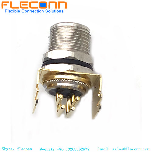 M8 Female 3 4 5 Pin Front Mount Connector M8 Female 3 4 5 Pin Front Mount Connector