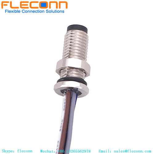 Custom M8 5 Pin Plug Connector Wire, Panel Mount Ip67 Waterproof Cable Connector Custom M8 5 Pin Plug Connector Wire, Panel Mount Ip67 Waterproof Cable Connector