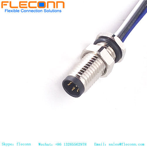 M8 5 Pin Extended Screw Connector Cable M8 5 Pin Extended Screw Connector Cable
