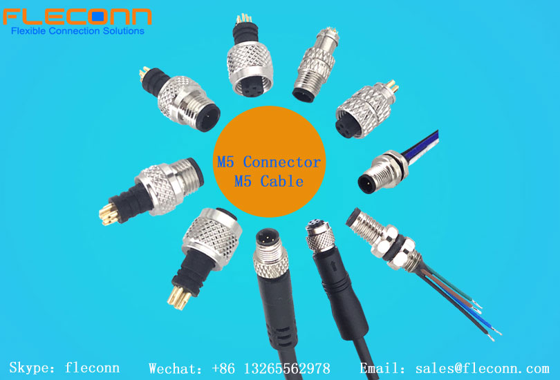 Conector M5 y cable M5