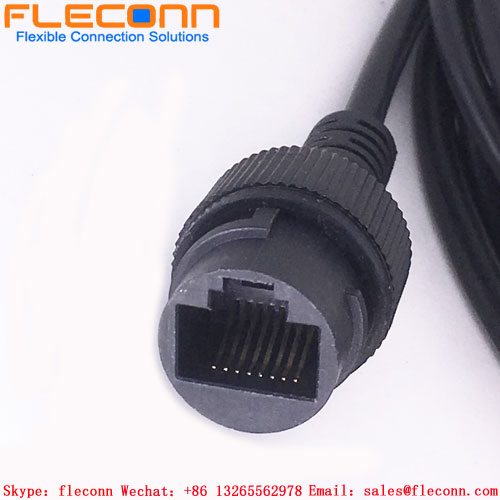 Ip66 Ip67 Male To Female Outdoor Waterproof Rj45 Ethernet Extension Cable