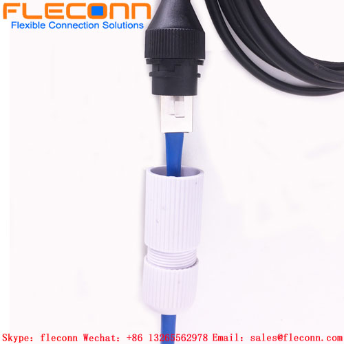 Ip66 Ip67 Male To Female Outdoor Waterproof Rj45 Ethernet Extension Cable