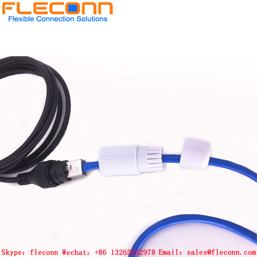 Ip66 Ip67 Male To Female Outdoor Waterproof Rj45 Ethernet Extension Cable
