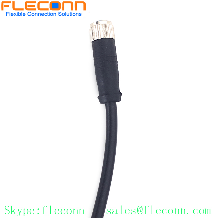 M8 B-coded 5 Pin Female to Female Plug Cable, IP67 Waterproof Connector Cable