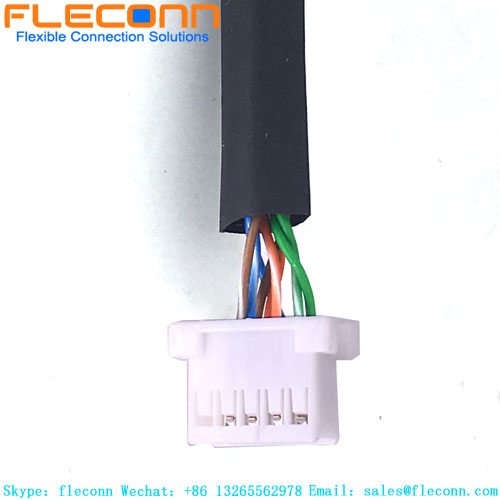 M12 X-Coded Female Panel Mount Connector to RJ45 cable with XAD 2.5mm Pitch B10B-XADSS-N Board Connector