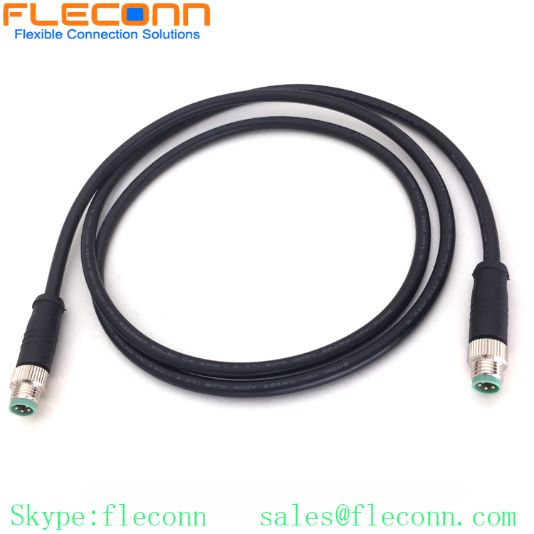 M8 4 Pin Male to Male Cable