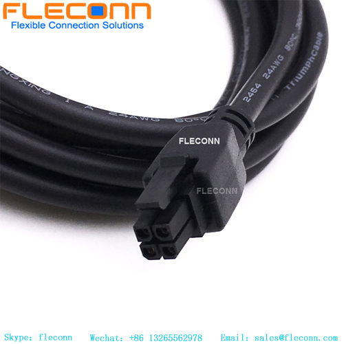 Overmolded 43025-0400 2x2P 4 Pin Molex Wire to Board Connector Cable Wire Harness