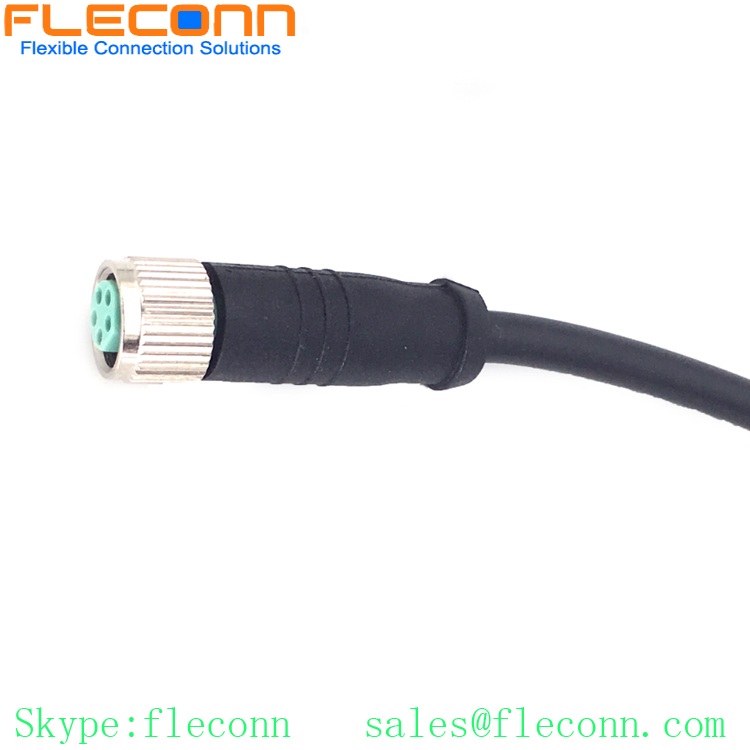 M8 5 Pin Female Connector Cable