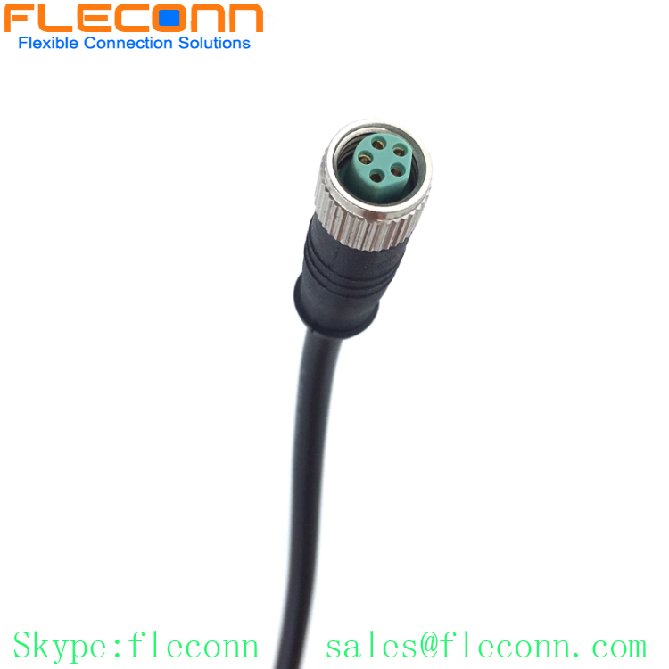 M8 5 Pin Female Connector Cable