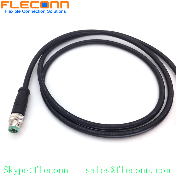 M8 4-Postion Male Cable, Automation Sensor Cable