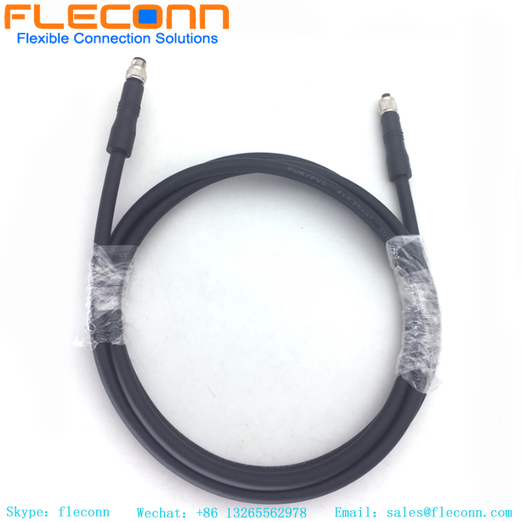 M5 2 3 4 Pin Male to Male, Female to Female Double Ended Molding Cable Assembly