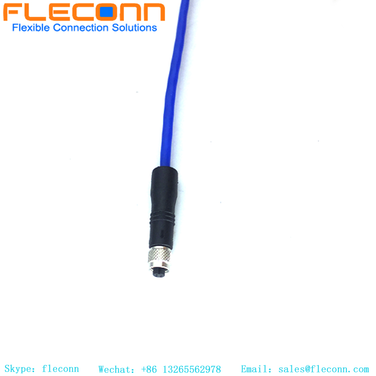 M5 4pin Female Cable, Straight Moulded Cable Connector, IP67 Waterproof Rating M5 4pin Female Cable, Straight Moulded Cable Connector, IP67 Waterproof Rating
