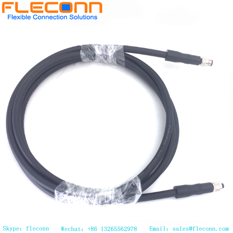 M5 2 3 4 Pin Male to Male, Female to Female Double Ended Molding Cable Assembly
