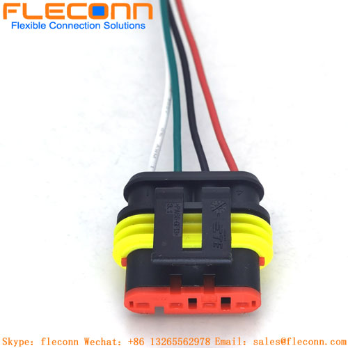 4 Pin Amp te waterproof IP67 female auto Connector 4 Pin Amp te waterproof IP67 female auto Connector