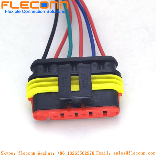 AMP Superseal IP67 Waterproof Connectors Wire Harness 282090-1 AMP Superseal IP67 Waterproof Connectors Wire Harness 282090-1