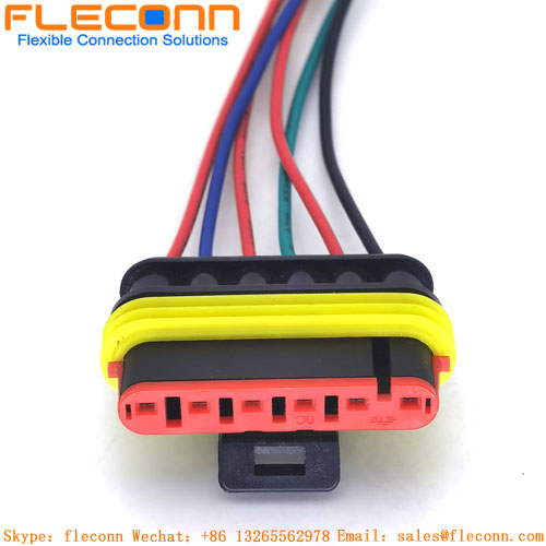 282403-1 TE Amp Super Seal 1.5 Series Waterproof Female Cable 6Pin Auto Connector 282403-1 TE Amp Super Seal 1.5 Series Waterproof Female Cable 6Pin Auto Connector