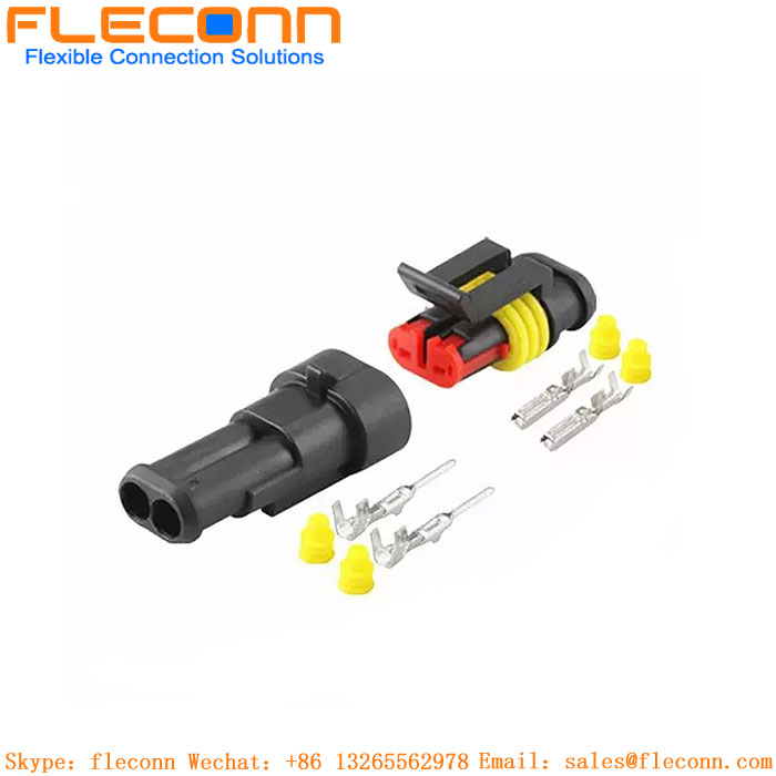 Custom Amp 1.5 Superseal Series 2p 3p 4p 5p 6p Waterproof Automotive Connector Wire Harness