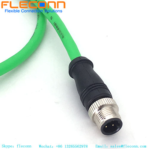 M12 D-Coded To Rj45 Cable