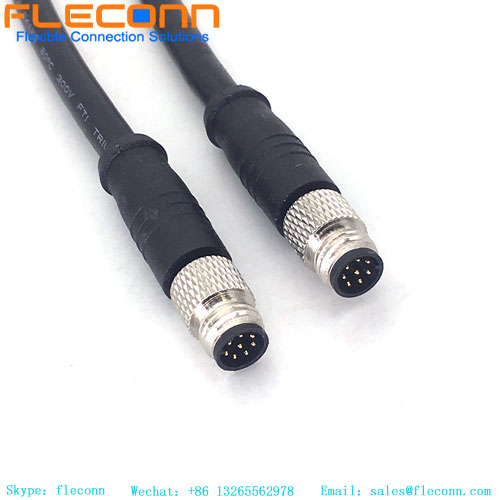 M8 cable connector 8 pole