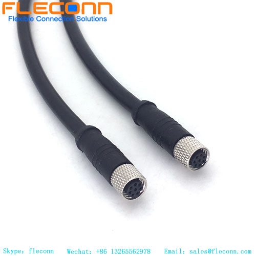 M8 cable connector 8 pole