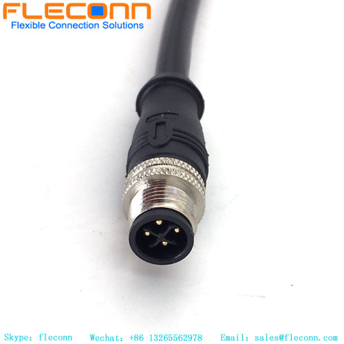 M12 S-coded Male Cable M12 S-coded Male Cable