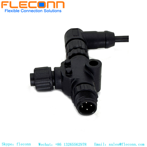 IP67 IP68 T-Coupler M12 a-coded 2xmale, 1xfemale IP67 IP68 T-Coupler M12 a-coded 2xmale, 1xfemale