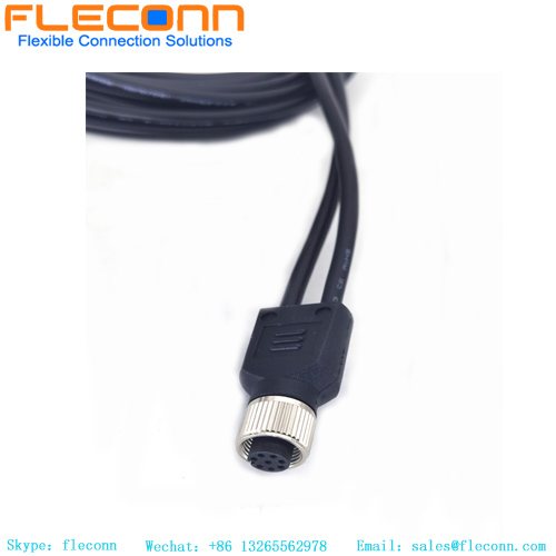 Custom M12 A Code 8 Pins Y Shape Female Male Overmolded Cable Custom M12 A Code 8 Pins Y Shape Female Male Overmolded Cable